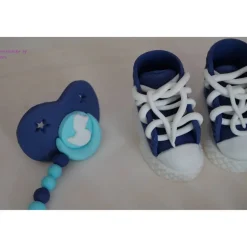 Tortenaufleger Fondant Zuckerfigur Baby,Taufe Tortendeko