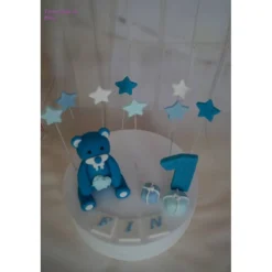 Tortenaufleger Fondant Zuckerfigur Baby,Taufe Tortendeko