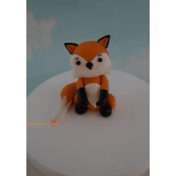 Tortenaufleger Fondant Zuckerfigur Baby Taufe Tortendeko Tortendekorationen Fuchs Waldtiere