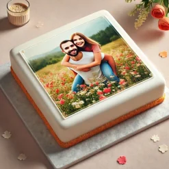 Tortenaufleger mit deinem Bild – Essbares Fondantbild rund (∅ 20 cm oder DIN A4)