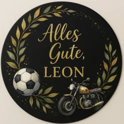 Tortenaufleger mit Wunschmotiv – Essbares Fondantbild (rund ∅ 20 cm oder DIN A4)