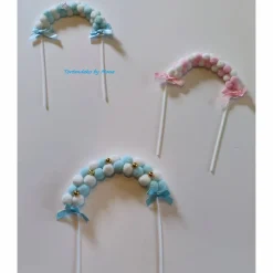 Tortenaufleger Tortenstecker Tortendeko Tortentopper Tortendekoration Tortenfigur  Mini-Bogen-Ballonform Geburtstagstort