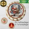 Tortenaufleger und Muffinaufleger Weihnachtsmann mit Rentier Weihnachten Aufleger Lebkuchen Kekse