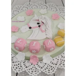 Tortenaufleger Zuckerfigur Tortendeko Tortendekoration Pferd  Sabrina