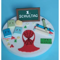 Tortendeko  Fondant Schulanfang Schule Einschulung SchulsetTortendeko Tortentopper Tortenaufleger Fondant Schulanfang Sc