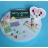 Tortendeko  Fondant Schulanfang Schule Einschulung SchulsetTortendeko Tortentopper Tortenaufleger Fondant Schulanfang Sc