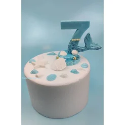 Tortendeko für ein Geburtstag Meerjungfrau Zahl