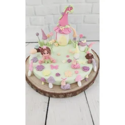 Tortendeko Tortentopper Geburtstag Feendorf  Feen Feenlandschaft