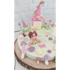 Tortendeko Tortentopper Geburtstag Feendorf  Feen Feenlandschaft