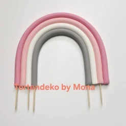 Tortendeko Tortentopper Regenbogen pastell , Rainbow