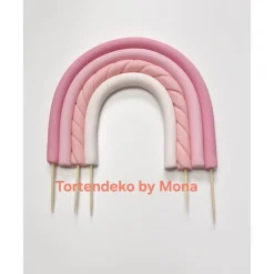 Tortendeko Tortentopper Regenbogen pastell , Rainbow