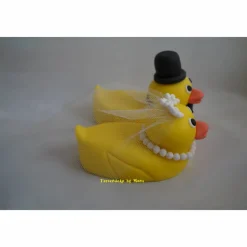 Tortendeko Tortentopper Tortenaufleger Fondantdeko für die Hochzeit Entchenpaar