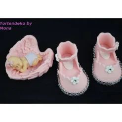Tortendeko Tortentopper Tortenaufleger Fondant Zuckerfigur Baby,Taufe