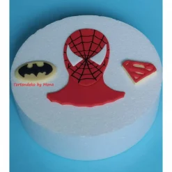 Tortendeko Tortentopper Tortenaufleger Fondant Helden Spidermann Batmann