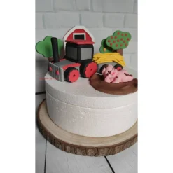 Tortendeko Tortentopper Tortenaufleger Zuckerfigur Traktor Bauernhof Schweine