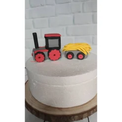 Tortendeko Tortentopper Tortenaufleger Zuckerfigur Traktor Bauernhof Schweine