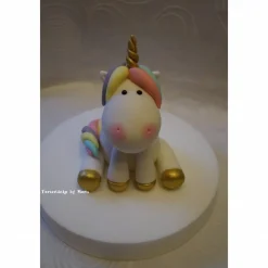 Tortendeko Tortentopper Tortenaufleger Fondantdeko Einhorn Regenbogen