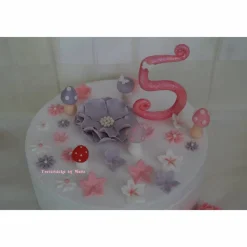 Tortendeko Tortentopper Tortenaufleger Fondantdeko für den Geburtstag Feen und Elfen