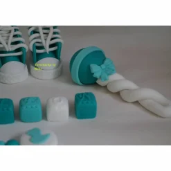 Tortendeko Tortentopper Tortenaufleger Fondantdeko für den Geburtstag, Taufe , Geburt