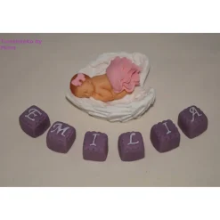 Tortendeko Tortentopper Tortenaufleger Fondant Zuckerfigur Baby für ihre Motivtorte