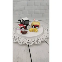 Tortendeko Tortentopper Tortenaufleger Zuckerfigur Traktor Bauernhof Hühner