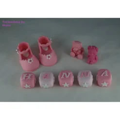 Tortendeko Tortentopper Tortenaufleger Fondant Zuckerfigur Baby,Taufe