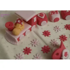 Tortendeko Tortentopper Tortendeko Tortenaufleger Fondant Zuckerfigur Baby,Taufe, Geburt