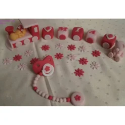 Tortendeko Tortentopper Tortendeko Tortenaufleger Fondant Zuckerfigur Baby,Taufe, Geburt