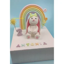 Tortendeko Tortentopper Zuckerfigur Tortenaufleger Hase Hopsi