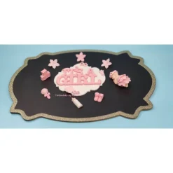 Tortendeko Tortentopper Zuckerfigur Fondantfigur Baby Baby Shower Party  Geburt