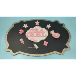 Tortendeko Tortentopper Zuckerfigur Fondantfigur Baby Baby Shower Party  Geburt