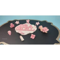 Tortendeko Tortentopper Zuckerfigur Fondantfigur Baby Baby Shower Party  Geburt