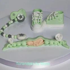 Tortendeko Tortentopper Zuckerfigur  Taufe Geburt Baby
