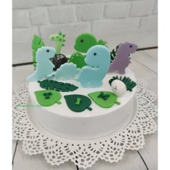 Tortendeko Tortentopper Zuckerfigur Dinosaurier Set Kindergarten  Dino Saurus