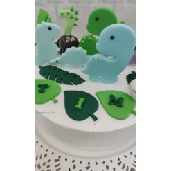 Tortendeko Tortentopper Zuckerfigur Dinosaurier Set Kindergarten  Dino Saurus