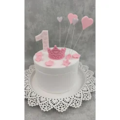 Tortendeko Tortentopper Zuckerfigur Prinzessin Krone Geburtstag