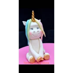 Tortendeko Tortentopper Zuckerfigur  Einhorn Regenbogen Einschulung Deko