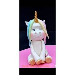 Tortendeko Tortentopper Zuckerfigur  Einhorn Regenbogen Einschulung Deko