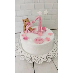 Tortendeko Tortentopper Zuckerfigur Teddy Maya oder Teddy Rosalie