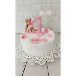 Tortendeko Tortentopper Zuckerfigur Teddy Maya oder Teddy Rosalie