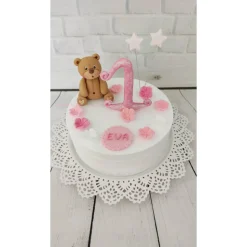 Tortendeko Tortentopper Zuckerfigur Teddy Maya oder Teddy Rosalie