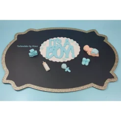 Tortendeko Tortentopper Zuckerfigur Fondantfigur Baby Baby Shower Party  Geburt