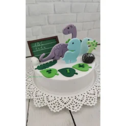 Tortendeko Tortentopper Zuckerfigur Dinosaurier Set zur Einschulung Dino Saurus