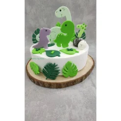 Tortendeko Tortentopper Zuckerfigur Dinosaurier Set Dino Saurus