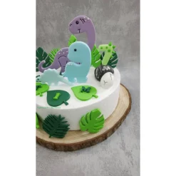 Tortendeko Tortentopper Zuckerfigur Dinosaurier Set Dino Saurus