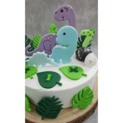 Tortendeko Tortentopper Zuckerfigur Dinosaurier Set Dino Saurus