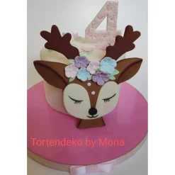 Tortendeko Tortentopper Zuckerfigur Geburtstag Reh Kitz