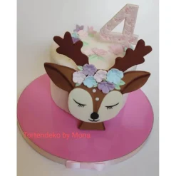 Tortendeko Tortentopper Zuckerfigur Geburtstag Reh Kitz