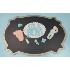 Tortendeko Tortentopper Zuckerfigur Fondantfigur Baby Baby Shower Party  Geburt