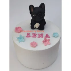 Tortendeko Tortentopper Zuckerfigur Geburtstag Französische Bulldogge